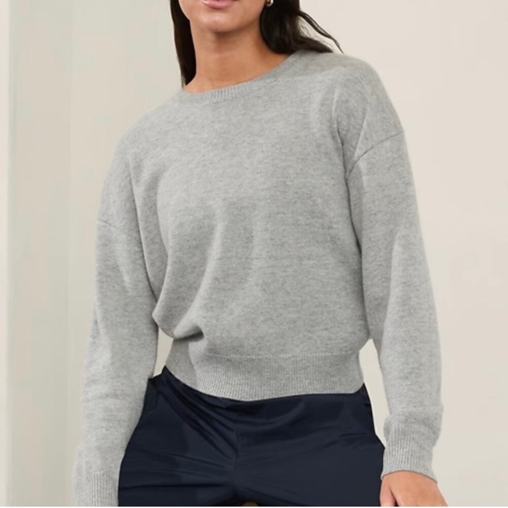Athleta Alpine Crewneck Women's Gray Sweater Wool Cashmere GorpCore XS